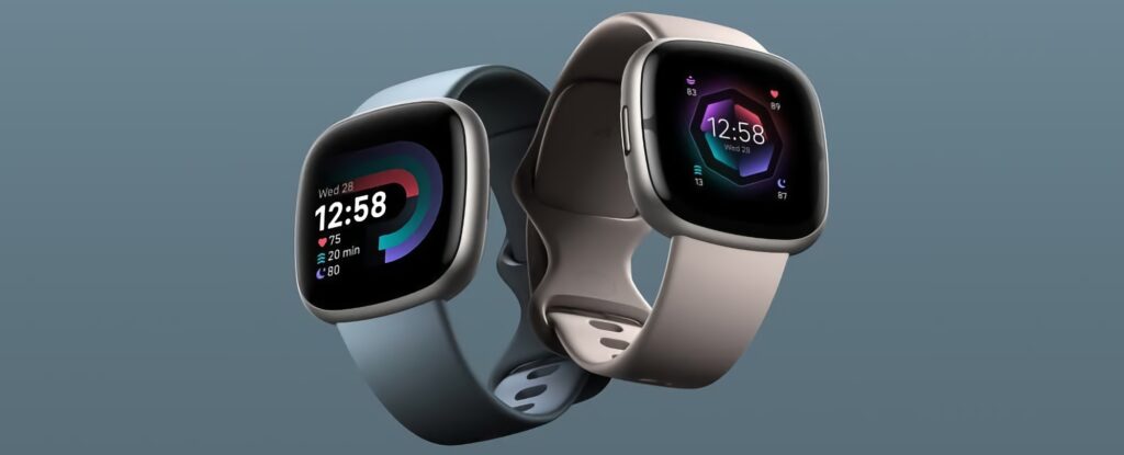 deux montres connectées Fitbit