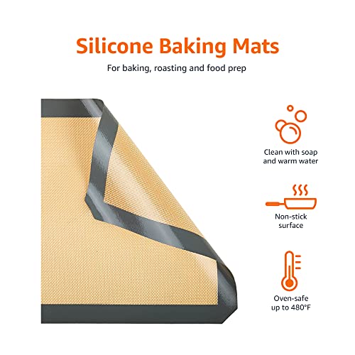 Tapis de cuisson en silicone Amazon Basics